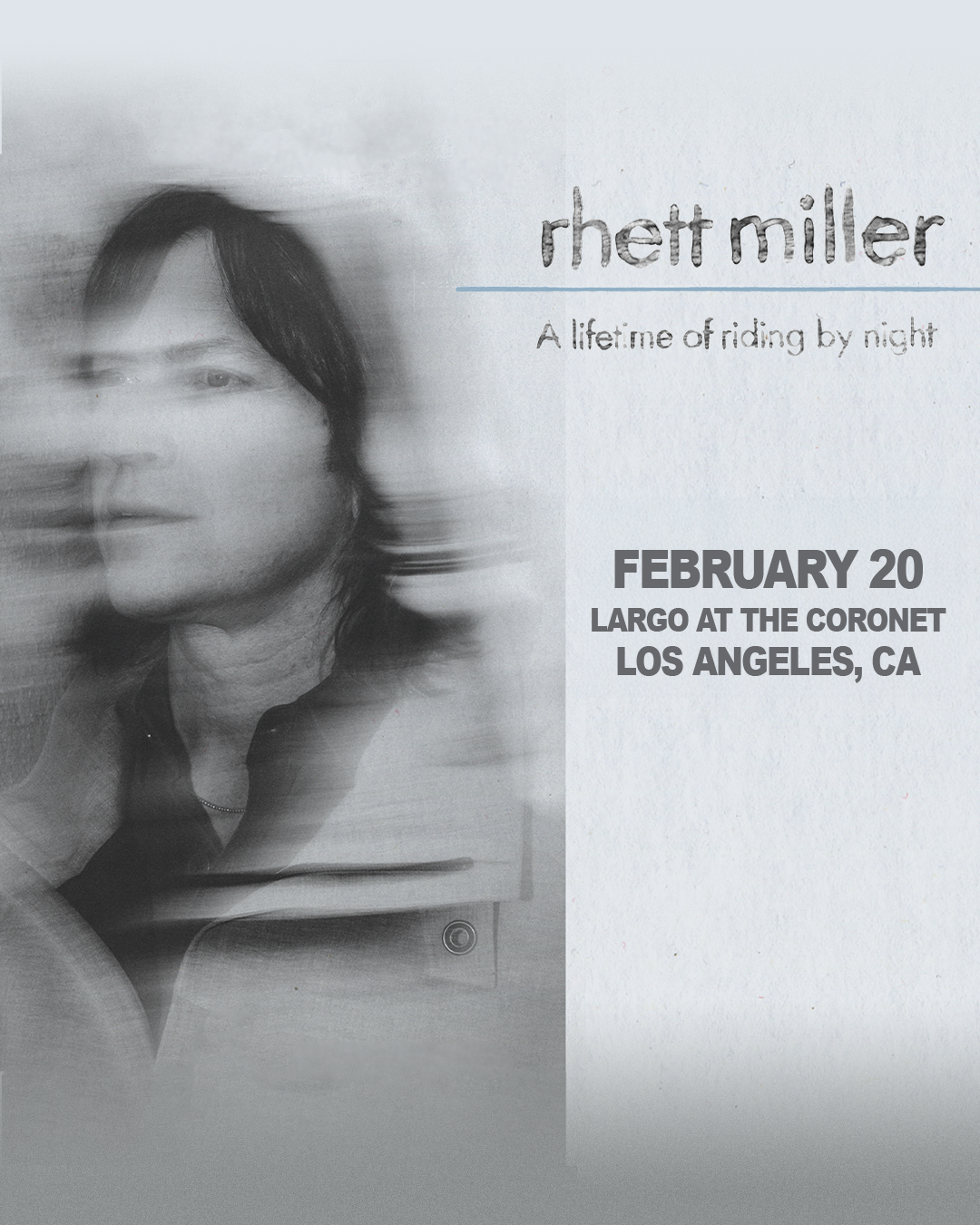 MEMBERS ONLY: Rhett Miller at Largo on February 20