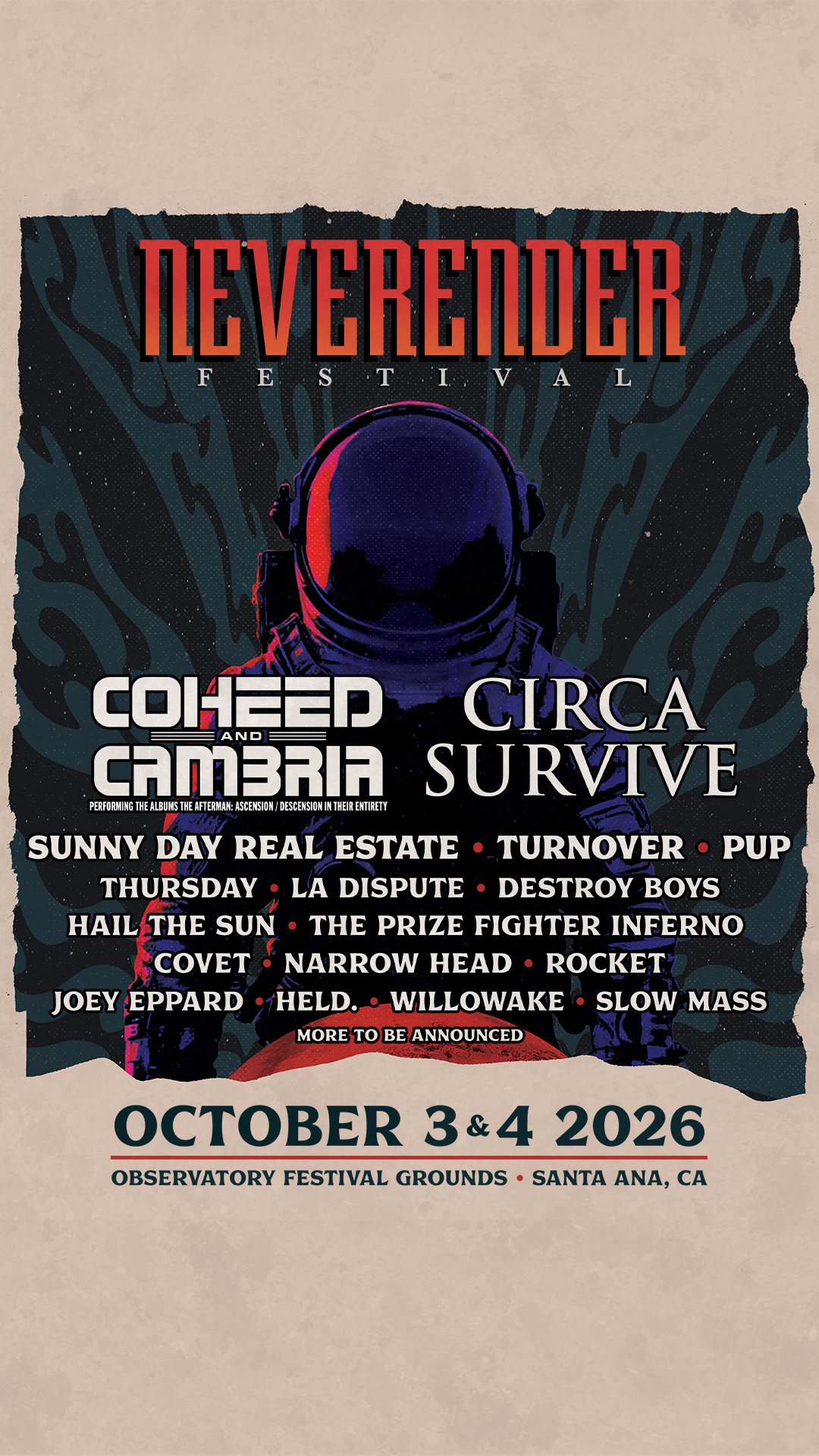 MEMBERS ONLY: Cohered and Cambria at Observatory Festival Grounds on October 03, 2026