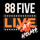 88FIVELIVE FROM HOME Logo canvas black CROPPED3